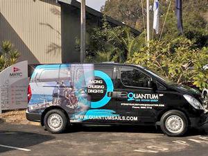 The Sydney Loft's van outside Middle Harbour YC photo copyright Quantum Sail Design Group http://www.quantumsails.com/ taken at  and featuring the  class