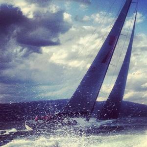 Wild Oats XI heading up the last few miles to the finish - Image RSHYR Media photo copyright SW taken at  and featuring the  class