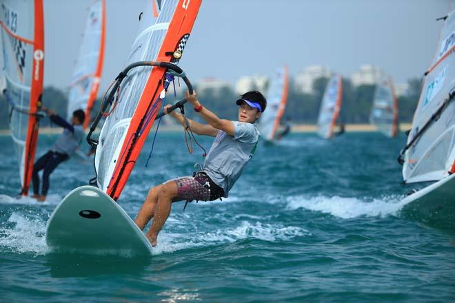 2014 Singapore Open Asian Windsurfing Championships day 3 © Howie Choo