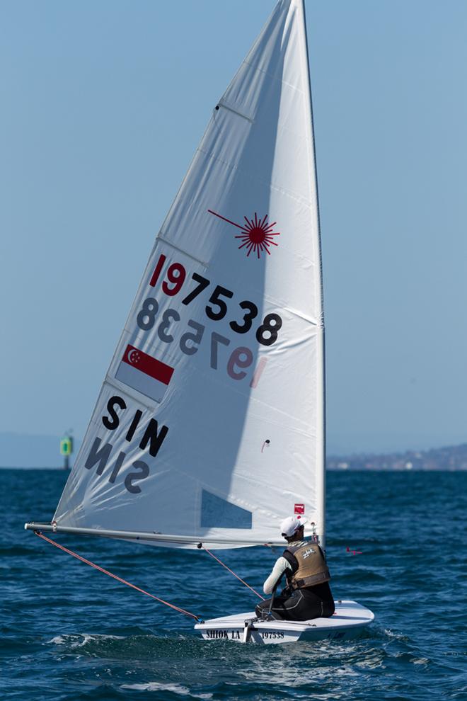 Colin Cheng (SIN) moved from Optimist to Standard rig   © Guido Brandt