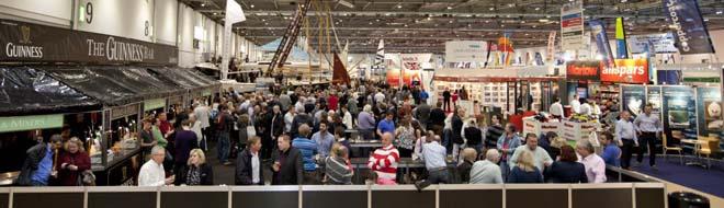 General view of Guinness Bar at the London Boat Show 2014, ExCeL, London. © onEdition http://www.onEdition.com