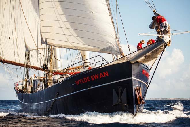 The bow of Wylde Swan © Caribbean Sail Training Association http://www.caribbeansailtrainingassociation.org/