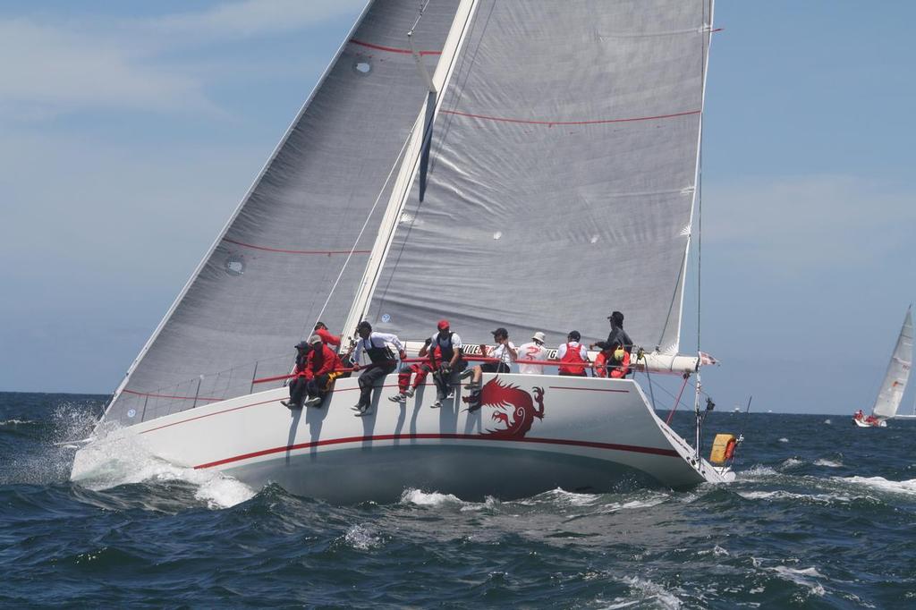 Bob Cox&rsquo;s DK46 Nine Dragons will feature in the spirited competition amongst the 40-50 footers - Pittwater to Coffs photo copyright Damian Devine taken at  and featuring the  class
