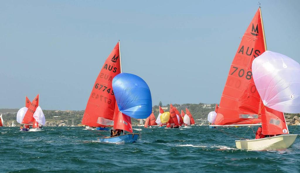 Sydney Harbour action on day two in a perfect sea breeze.  Photo: Melissa Brown © Rob Cruse