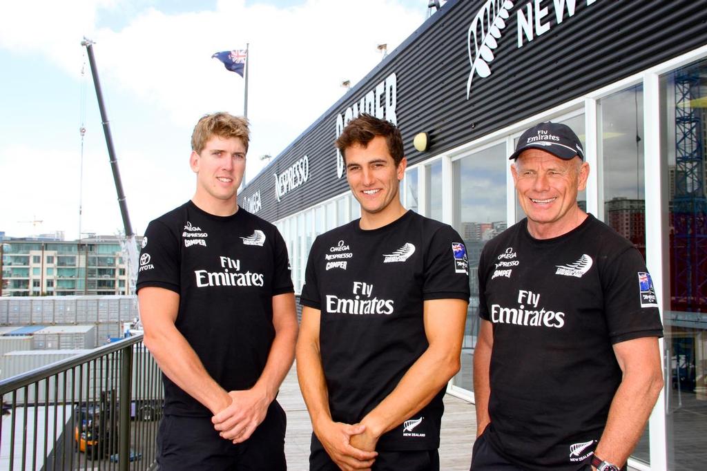 Peter Burling, Blair Tuke and Grant Dalton are now all on the one Team for the 2017 America's Cup photo copyright Richard Gladwell www.photosport.co.nz taken at  and featuring the  class