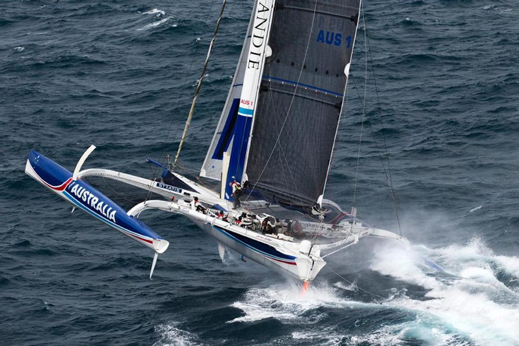 Sean Langman's record breaking Orma60 trimaran Team Australia is the headline act in this year's Coffs race - 33rd Club Marine Pittwater & Coffs Harbour Regatta 2014 photo copyright Andrea Francolini / Azzura Marine http://www.afrancolini.com/ taken at  and featuring the  class