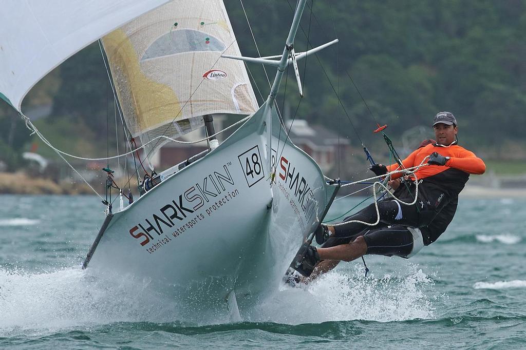 Shaun Sheldrake and Daryl Wislang (NZL), 12ft Skiff Interdominions, Day 4, Worser Bay, Wellington, NZ photo copyright Garrick Cameron http://www.studio5.co.nz/ taken at  and featuring the  class
