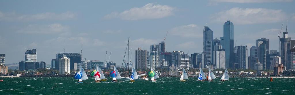 Picture perfect and very tight racing in the 12Ft cadet fleet - 85th Stonehaven Cup  © Francisco DeSilvestro