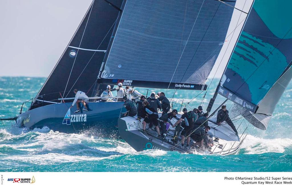 Quantum Key West Race Week, 52 Super Series - Azzurra and Quantum Racing photo copyright Martinez Studio/52 Super Series taken at  and featuring the  class