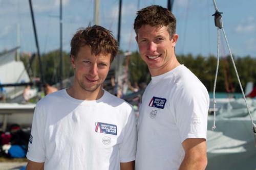 Stuart Bithell (right) with new helm John Pink © Richard Langdon/British Sailing Team