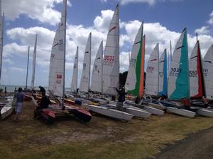 Paper Tigers ready for racing at Portarlinton Sailing Club photo copyright Alex Craig taken at  and featuring the  class