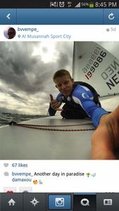 Instagram screenshot Dutch sailor Benjamin - 2013 Laser Radial Youth World Championships photo copyright SW taken at  and featuring the  class