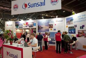 Show visitors on the Sunsail stand at the London Boat Show 2014, ExCeL, London. photo copyright onEdition http://www.onEdition.com taken at  and featuring the  class