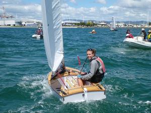 Kate Stewart (Wakatere Boating Club) winner of the 2014 Tauranga Cup. photo copyright SW taken at  and featuring the  class