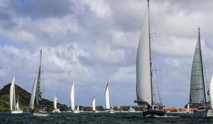 The fleet depart Rodney Bay for the first leg of World ARC 2014-15 to San Blas photo copyright  WCC / Kieran Higgs http://www.worldcruising.com/ taken at  and featuring the  class