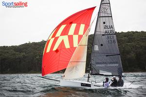 Series leader Tachyon - VX One Championships in Lake Macquarie 2014 photo copyright Beth Morley - Sport Sailing Photography http://www.sportsailingphotography.com taken at  and featuring the  class