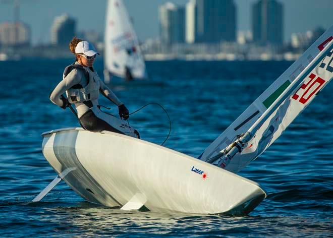 ISAF Sailing World Cup Miami 2014 - Day 2, Laser Radial © Walter Cooper /US Sailing http://ussailing.org/