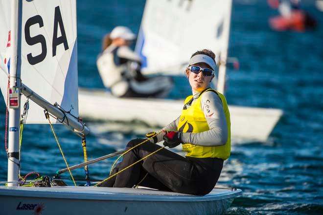 ISAF Sailing World Cup Miami 2014 - Day 2, Laser Radial USA © Walter Cooper /US Sailing http://ussailing.org/