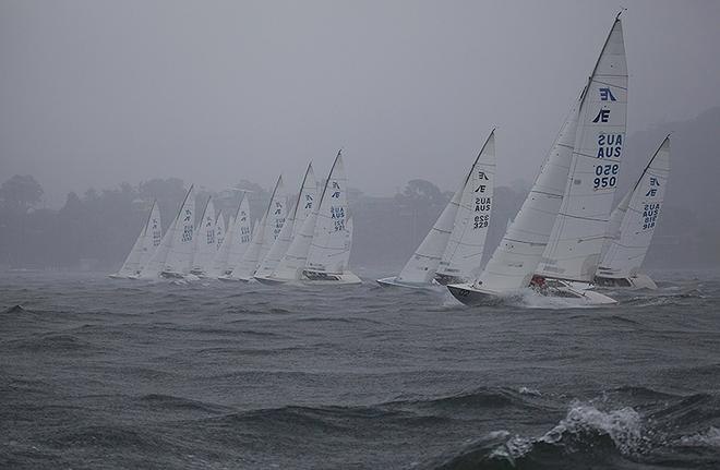 Just after the start of the final race, which would decide the championship. - Garmin NSW Etchells Championship ©  John Curnow