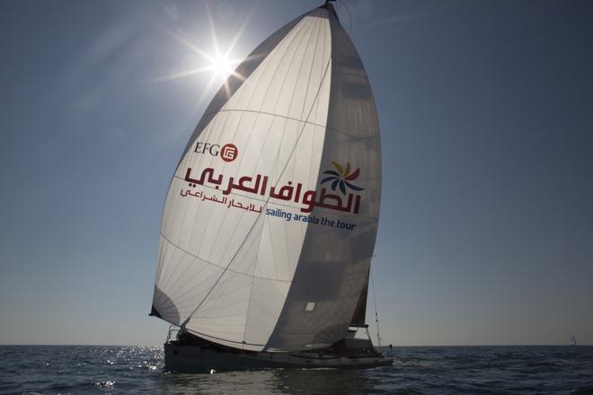 EFG Bank - Sailing Arabia The Tour 2014. Leg three from The Abu Dhabi - Dubia. Al Thuraya Bank Muscat skippered by Katherine Pettibone (USA)  - EFG Sailing Arabia – The Tour 2014 © Lloyd Images