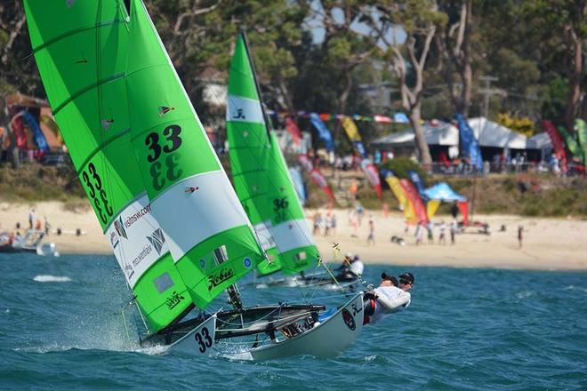 Hobie 16 World Championships 2014. Open Series Qualifiers. Day One. © Peter Costello