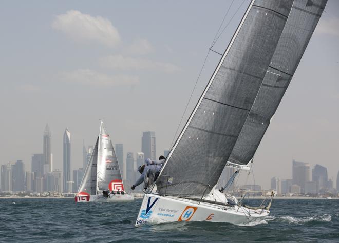 Leg four from Dubai - RAK  - EFG Sailing Arabia – The Tour 2014  © Lloyd Images