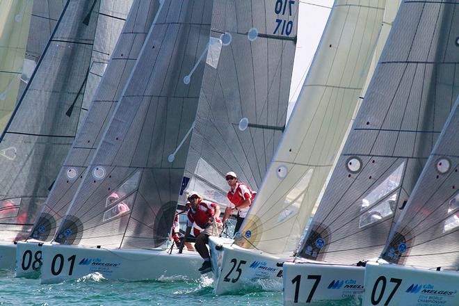 Sailing: Gill Melges 24 World Championship 2014 - Race 10 start © Teri Dodds