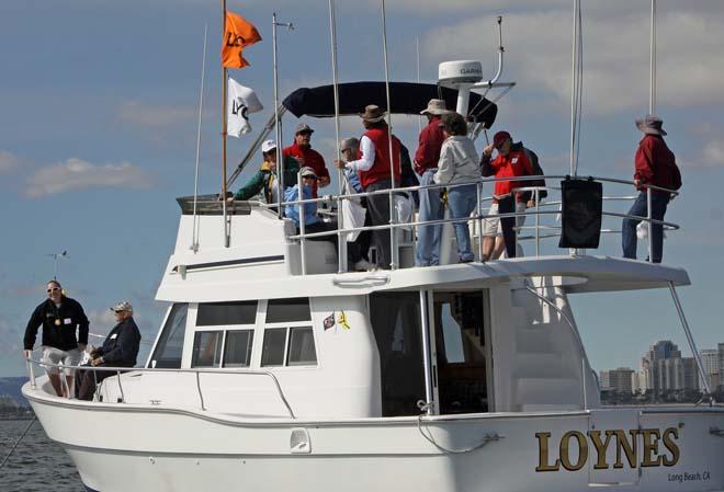 A full house onboard LBYC’s race committee boat Loynes during LBYC's Race Management Training Day © Rick Roberts 