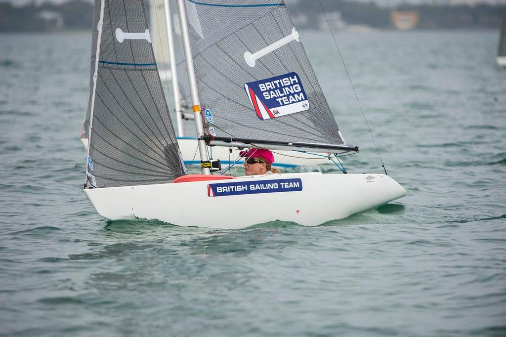 Megan Pascoe GBR 98 2.4mR - 2014 ISAF Sailing World Cup Miami day 5 © Walter Cooper /US Sailing http://ussailing.org/