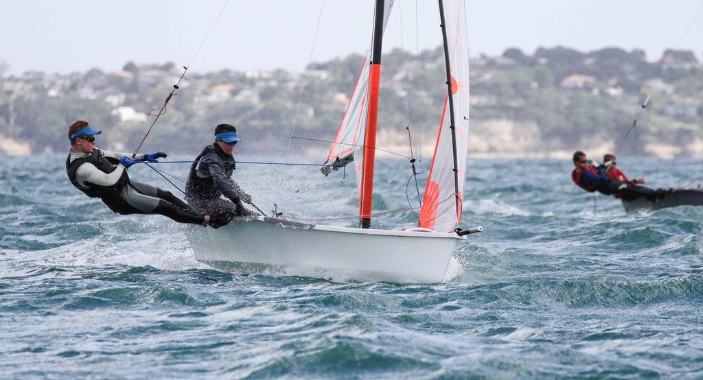 2nd place for Jack & Micah - 29er NZ Nationals 2014 photo copyright John Adair taken at  and featuring the  class