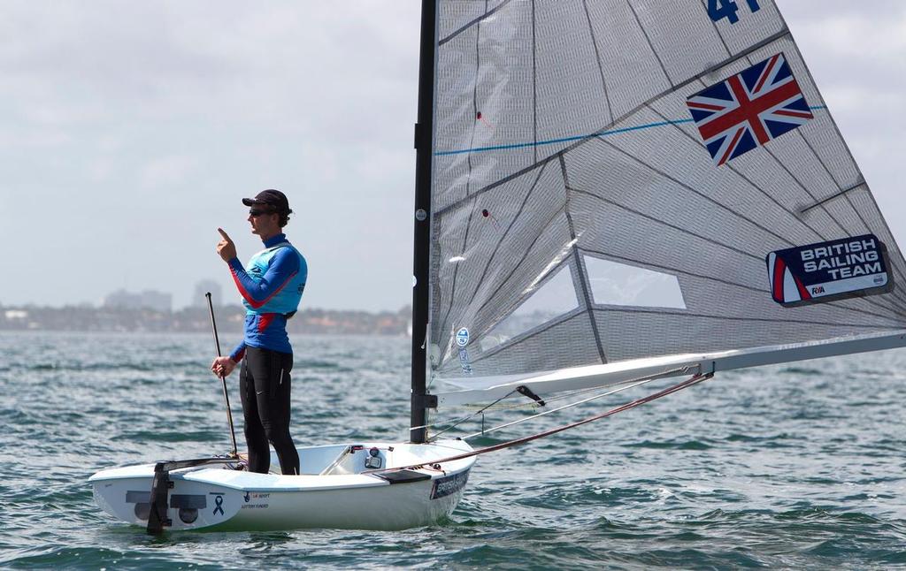 Giles Scott, Finn - ISAF Sailing World Cup Miami 2014 © Richard Langdon/British Sailing Team