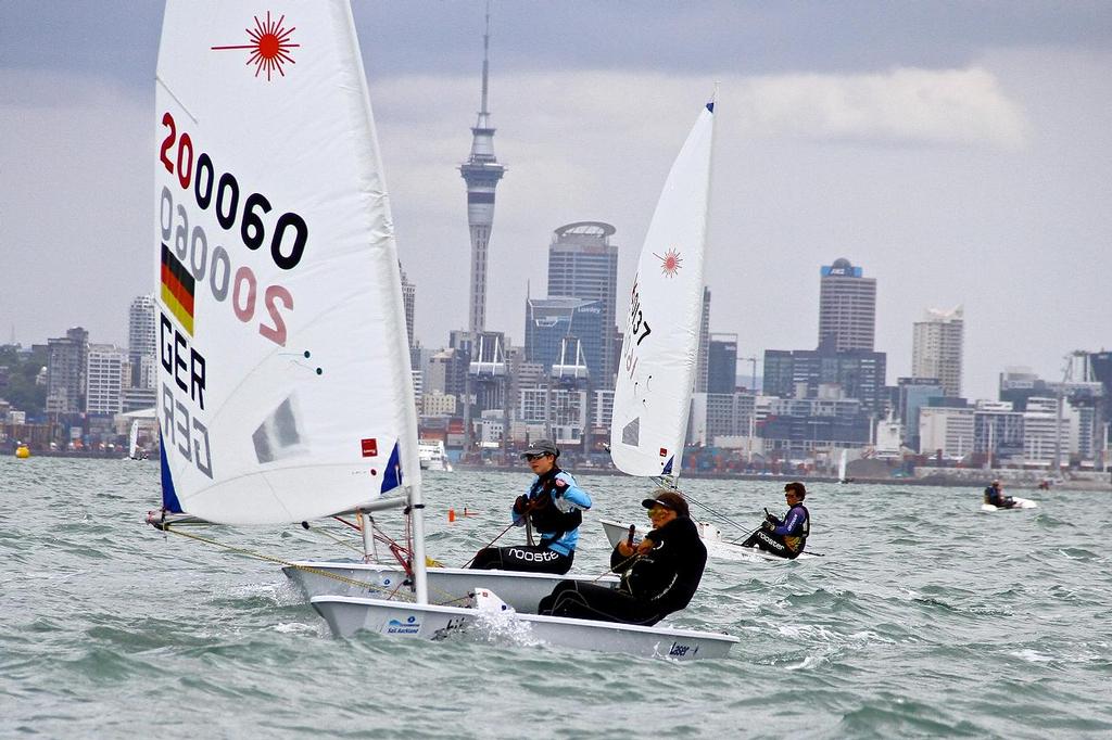 Oceanbridge Sail Auckland 2014 - February 4, 2014 - Laser Radial - GER photo copyright Richard Gladwell www.photosport.co.nz taken at  and featuring the  class