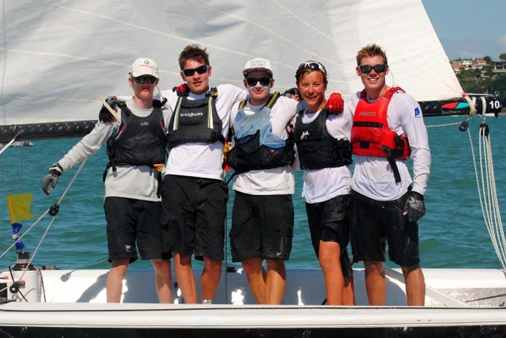 Gautrey crew - 2014 Nesspresso Youth International Match Racing Championships photo copyright RNZYS Media taken at  and featuring the  class