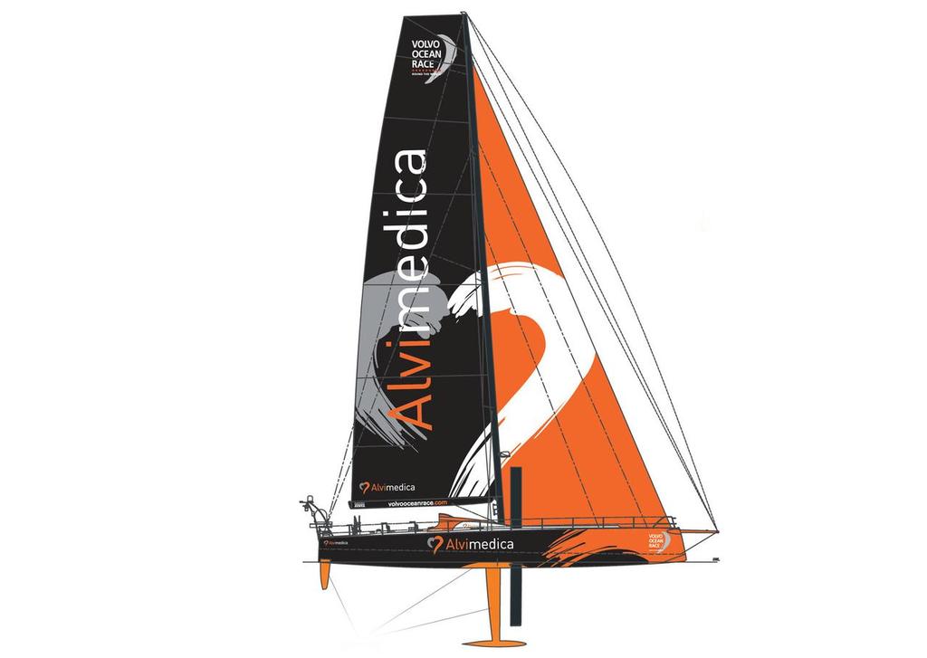 Team Alvimedica graphic impression - Volvo Ocean Race 2014/15 photo copyright Volvo Ocean Race http://www.volvooceanrace.com taken at  and featuring the  class