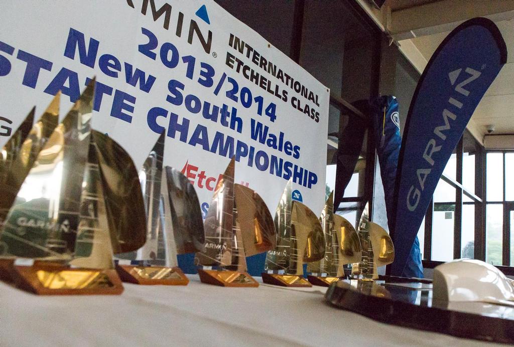 Part of the trophies and prizes on offer at this regatta. - Garmin NSW Etchells Championship © Kylie Wilson Positive Image - copyright http://www.positiveimage.com.au/etchells