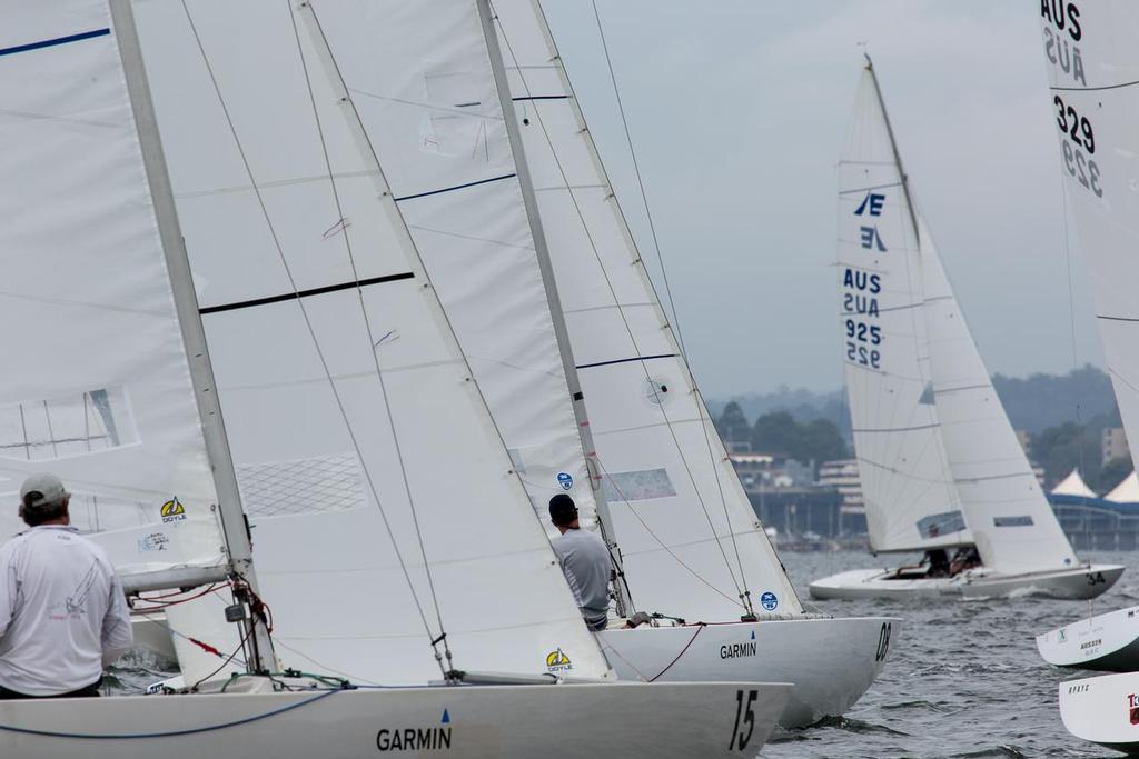 Good fleet size means tight, one design racing. - Garmin NSW Etchells Championship photo copyright Kylie Wilson Positive Image - copyright http://www.positiveimage.com.au/etchells taken at  and featuring the  class