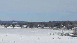 Ice sailing on the Navesink photo copyright  SW taken at  and featuring the  class