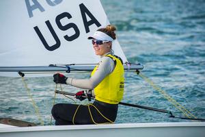 Paige Railey - Sailing World Cup 2014, Miami, Medal Race Laser Radial photo copyright Walter Cooper /US Sailing http://ussailing.org/ taken at  and featuring the  class