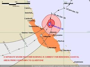 Tropical-Cyclone-forecast-track-map photo copyright Australian Government Bureau of Meteorology http://www.bom.gov.au/ taken at  and featuring the  class