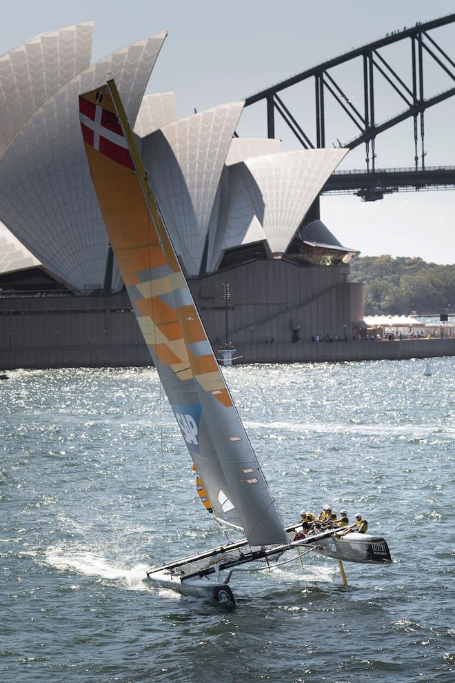 The Extreme Sailing Series 2014, Act Eight, Sydney, Australia.  © Lloyd Images