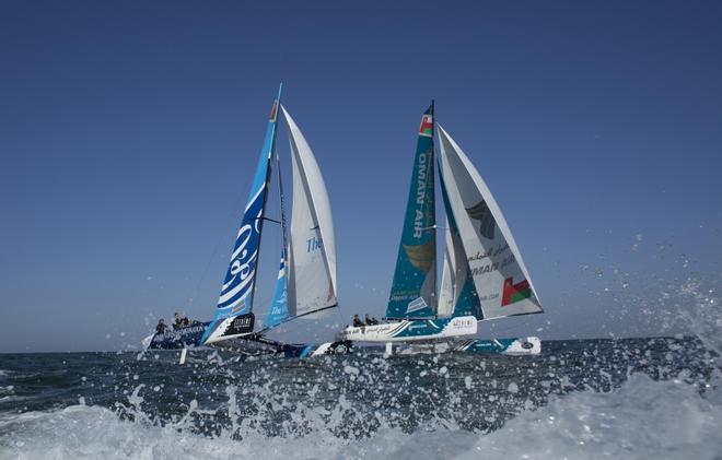 The Extreme Sailing Series 2014. Act Two. Muscat. The Wave, Muscat and Oman Air.  © Lloyd Images