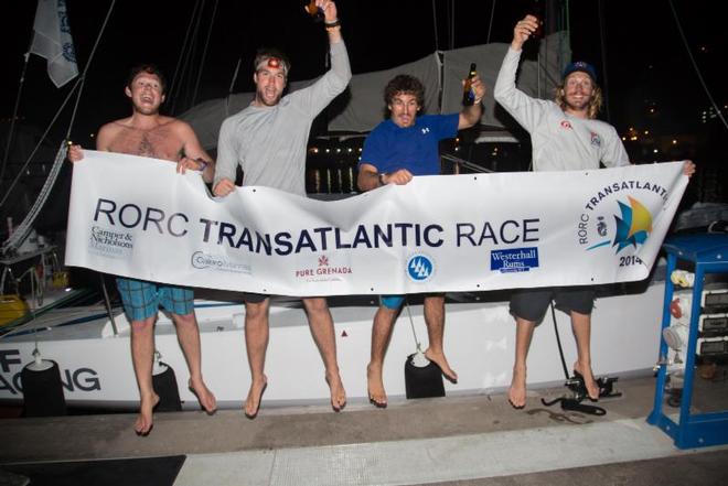 Oakcliff Racing, Class 40 (USA). The team of young sailors had a fantastic race and only just missed out on winning the race overall - 2014 RORC Transatlantic Race. © RORC/Arthur Daniel and Orlando K Romain