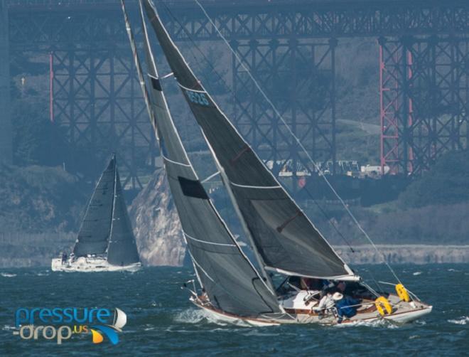 Hank Easom's Yucca on here way to another division win - Midwinters - 2014-15 The 44 Manuel Fagundes Seaweed Soup Regatta. © Erik Simonson/ pressure-drop.us http://www.pressure-drop.us