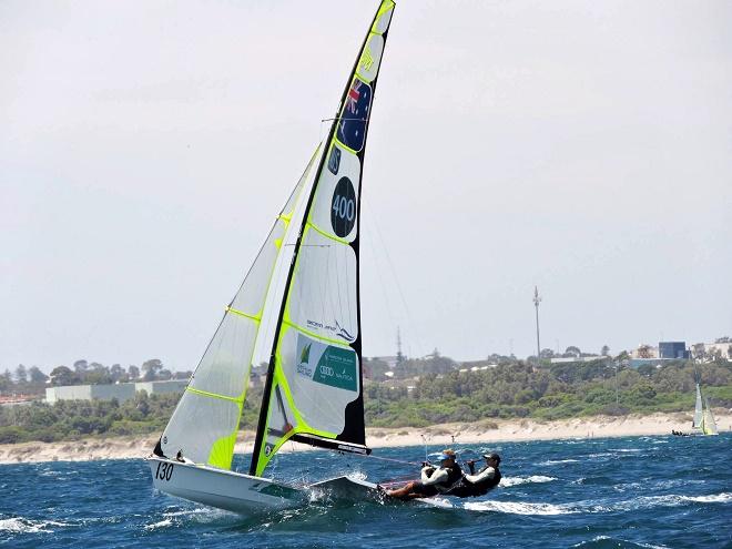 Lewis Brake-Joel Turner - 9er Champs - 2014-15 Zhik AUS 9er Championships. © Australian Sailing Team