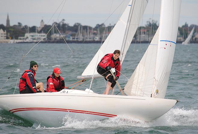 The young RBYC crew of Lyla will be competing for the Prince Philip Cup © David Staley / RBYC