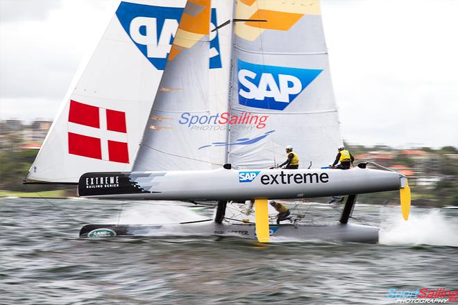SAP - Day 3, Extreme Sailing Series, Sydney © Beth Morley - Sport Sailing Photography http://www.sportsailingphotography.com