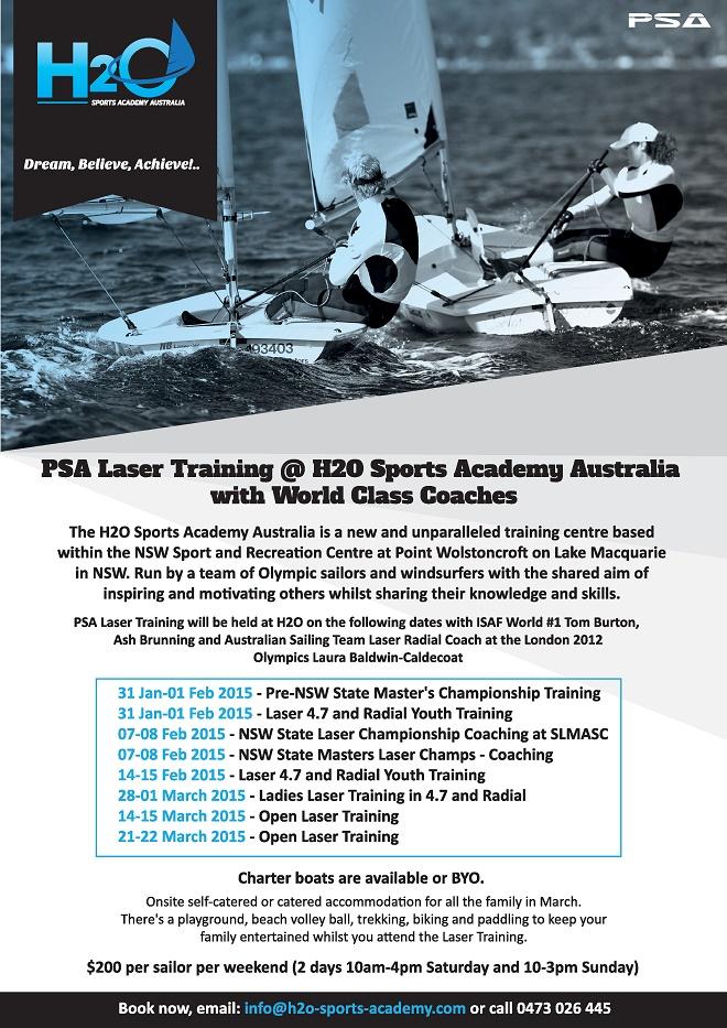 Laser Training at H20 Sports Academy Australia.  © PSA