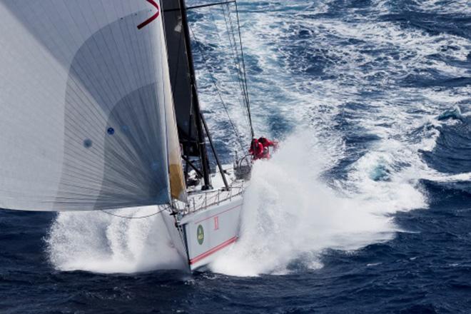 Wild Oats XI charges south and towards line honours in last year’s Rolex Sydney Hobart Race © Brett Costello/News Ltd http://www.news.com.au