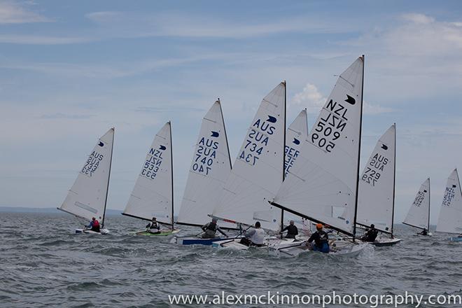 Intense competition at the OK Dinghy World Championships ©  Alex McKinnon Photography http://www.alexmckinnonphotography.com