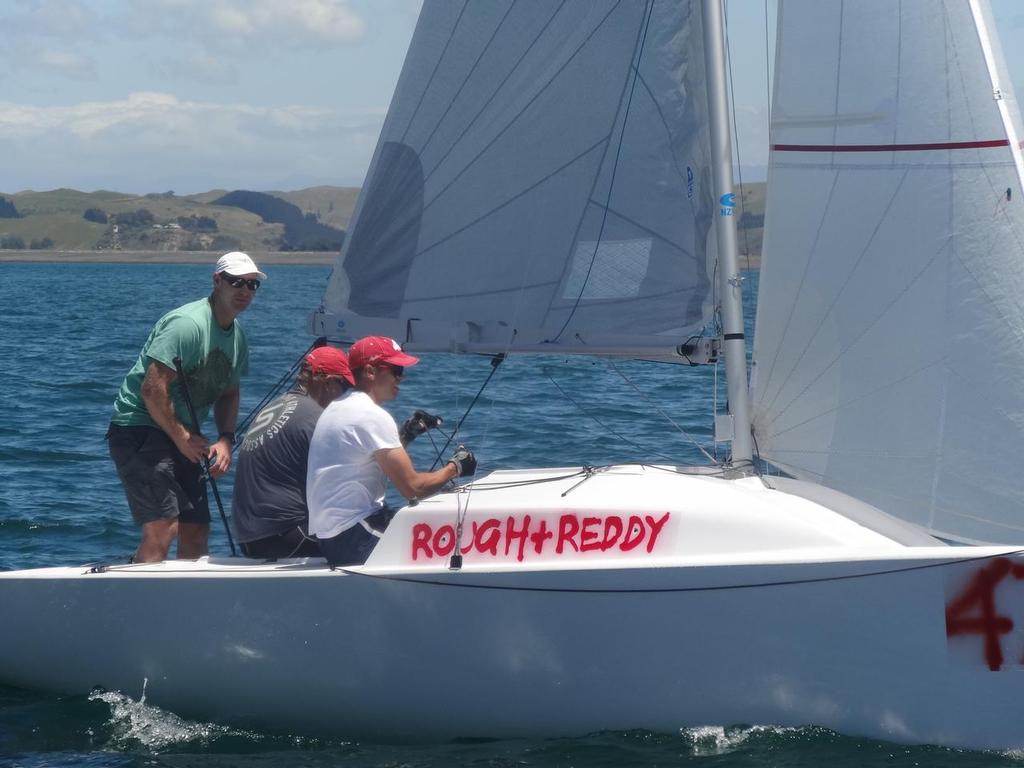2nd Overall - Craig Satterthwaite's Rough & Reddy (Auckland) - 2014 Elliott 5.9 NZ National Championships photo copyright Lynley Manning taken at  and featuring the  class